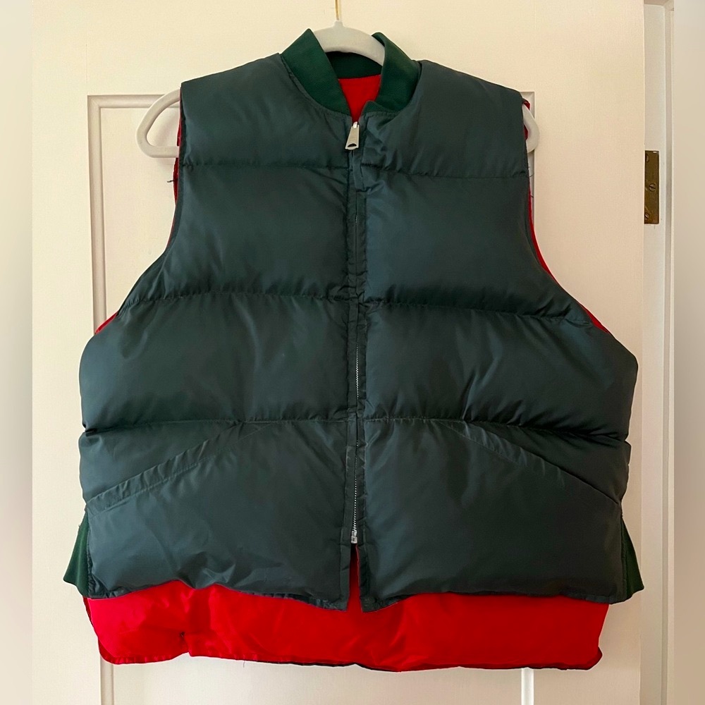 VINTAGE 1968 REVERSIBLE DOWN PUFFER VEST